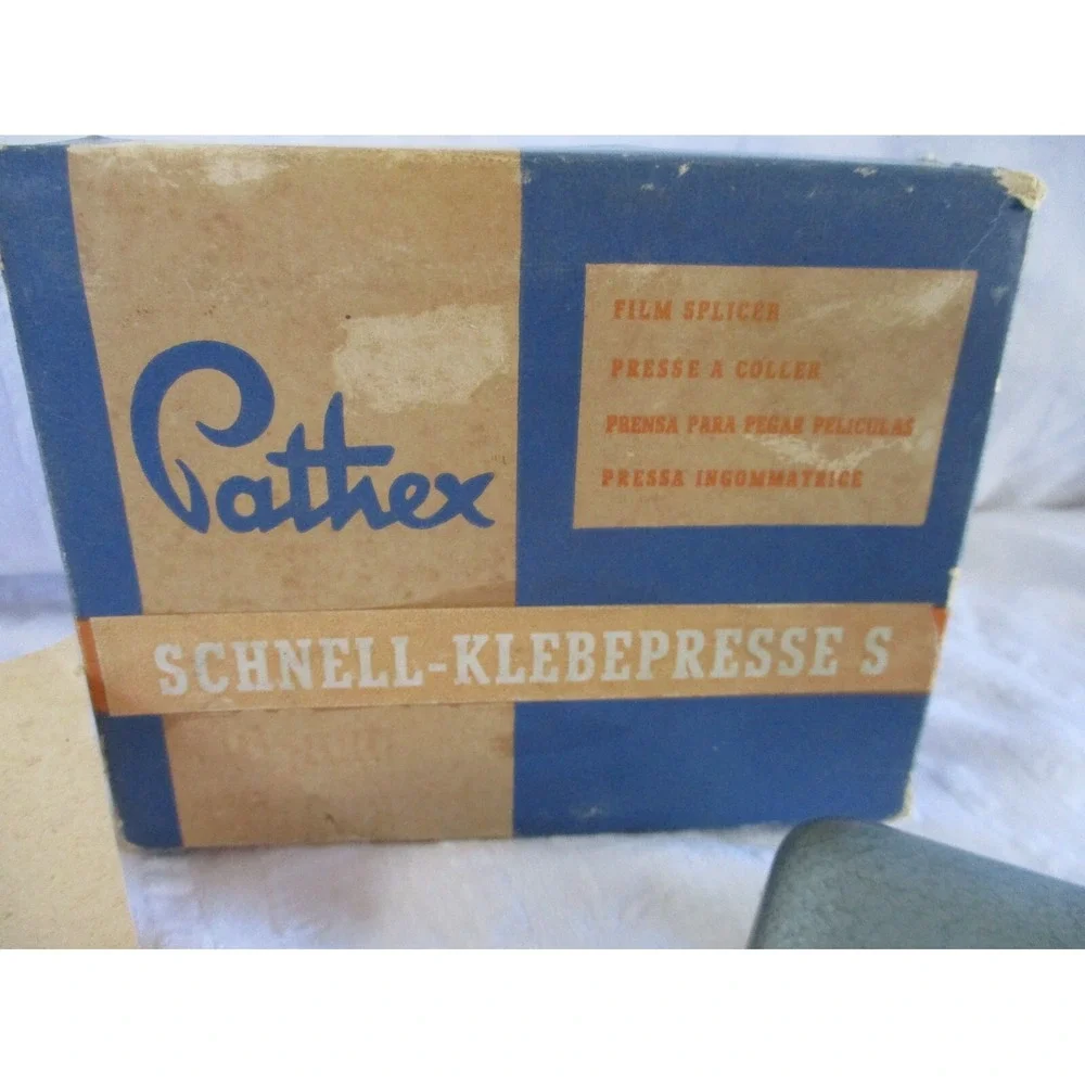 Vintage Pathex Schnell-Klebepresse 'S' Film Splicer 16, 8, & 9.5mm In Box German